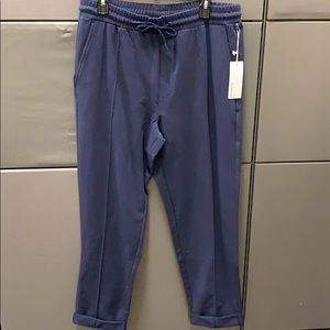 RicherPoorer Mens Terry Trouser,Navy, large